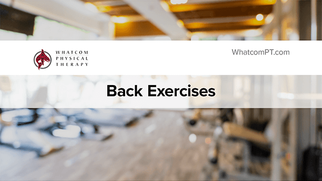 Back Strengthening Exercises Thumbnail