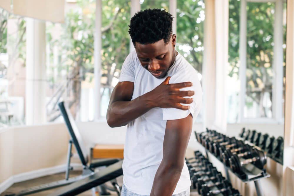 Two examples of shoulder impingement physical therapy exercises shutterstock 1477869848 Two examples of shoulder impingement physical therapy exercises