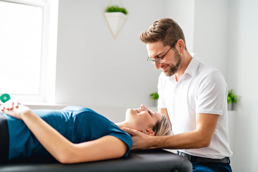 What physical therapy methods are used for a pinched nerve in the neck? shutterstock 1243541029 What physical therapy methods are used for a pinched nerve in the neck?
