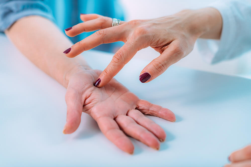 Is dry needling an effective treatment for carpal tunnel? examining the hand of a senior patient with carpal 2021 09 03 21 58 33 utc Is dry needling an effective treatment for carpal tunnel?