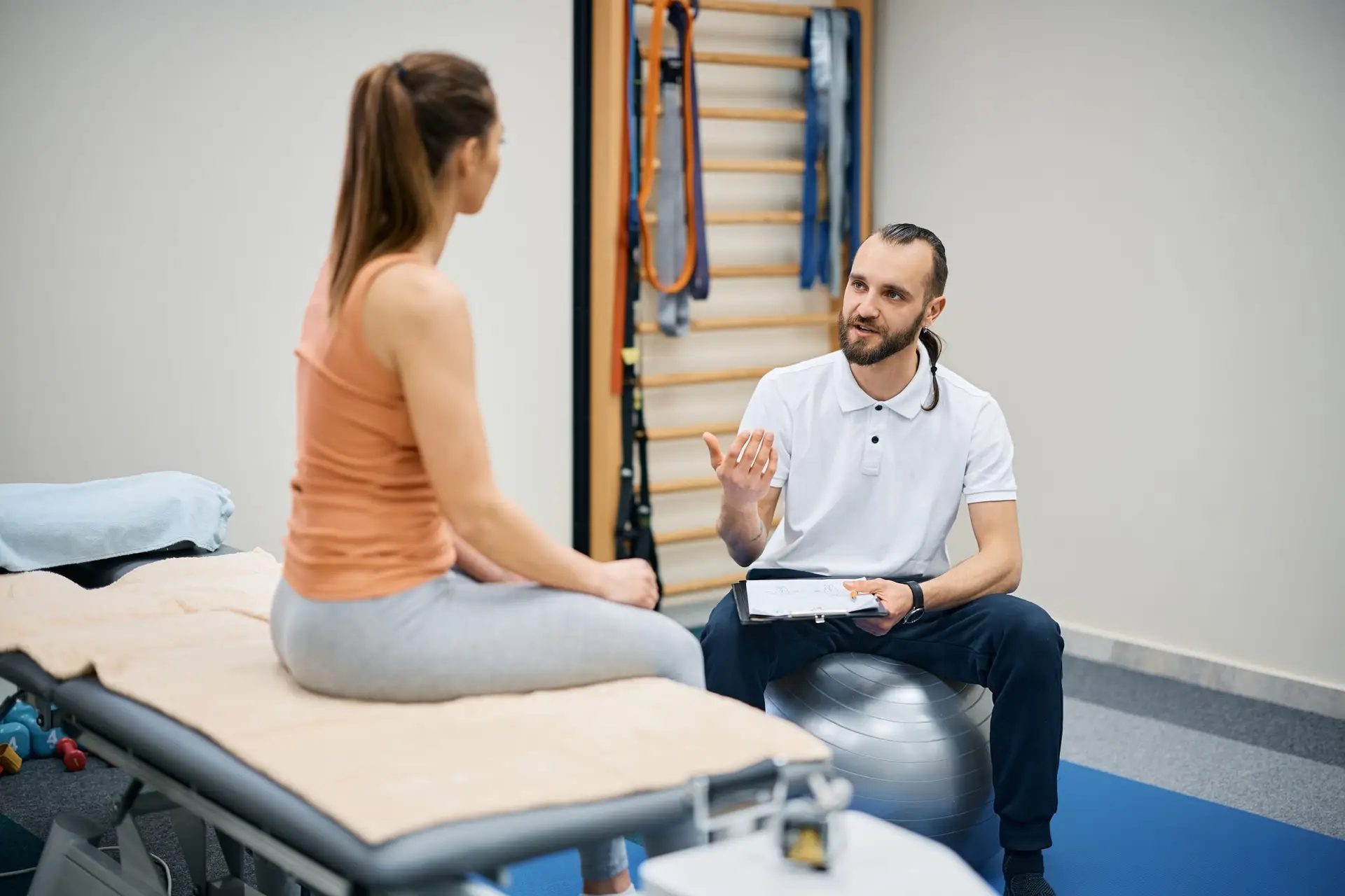 The highest-paying jobs in the physical therapy industry professional physiotherapist talking to female pat 2022 11 29 22 43 10 utc 1 scaled The highest-paying jobs in the physical therapy industry